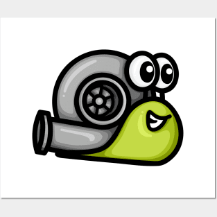 Turbo Snail Version 1 - Green Posters and Art